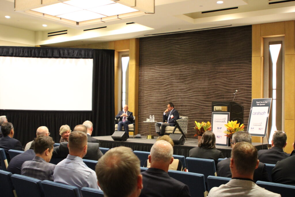 2025 C&C Admiral Michael Gilday and Frank Cilluffo McCrary Institute with audience