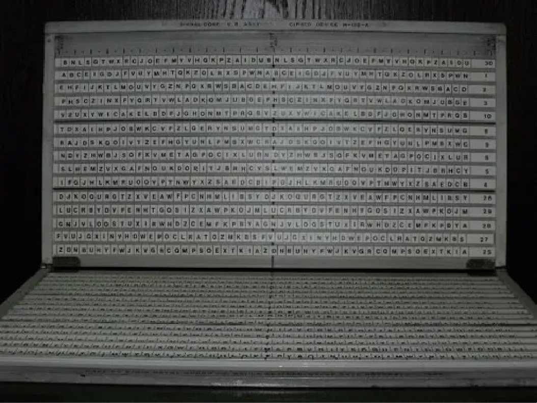 US Army Signal Corps Slidex Encryptor - donated as part of the Lou Kruh Collection