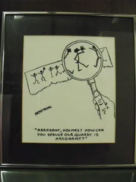 Sherlock Holmes Dancing Man Code Print