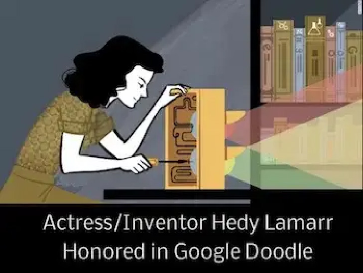 Google Doodle Honors Hedy Lamarr