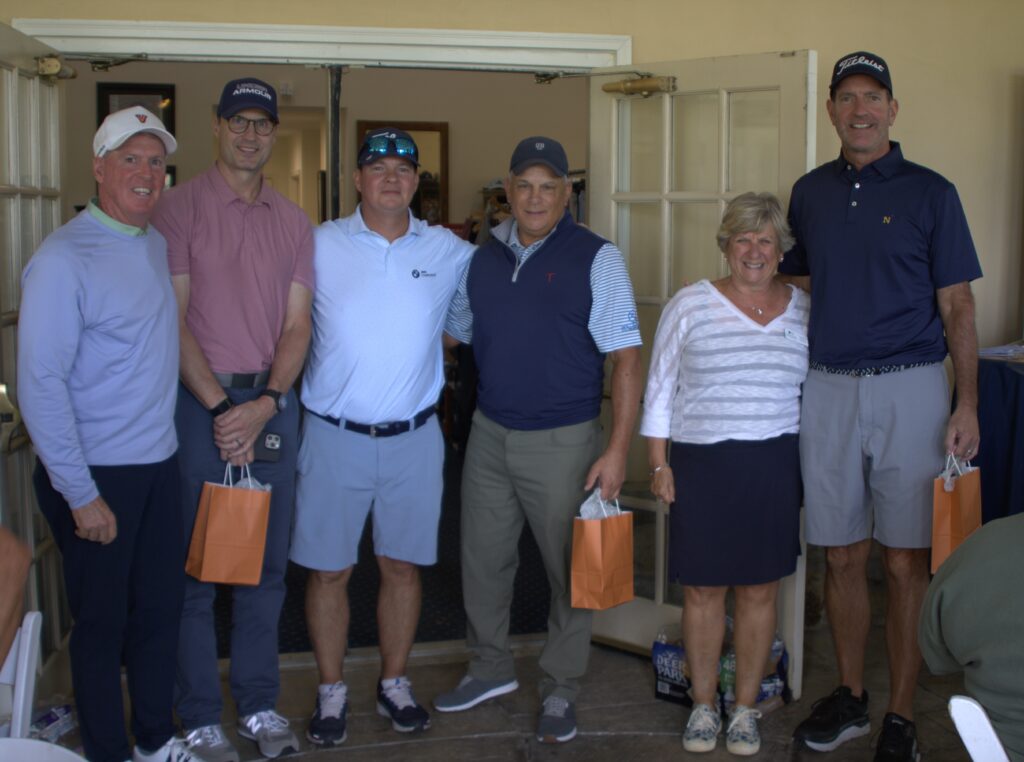 2025 Third Place Team - John Powderly, Rich Persinger, Dave D’Angelo, Dave Aumiller representing Rolling Wave Technologies Team #2 (pictured with Jim Millette (GDIT) and Laura Nelson (NCF)