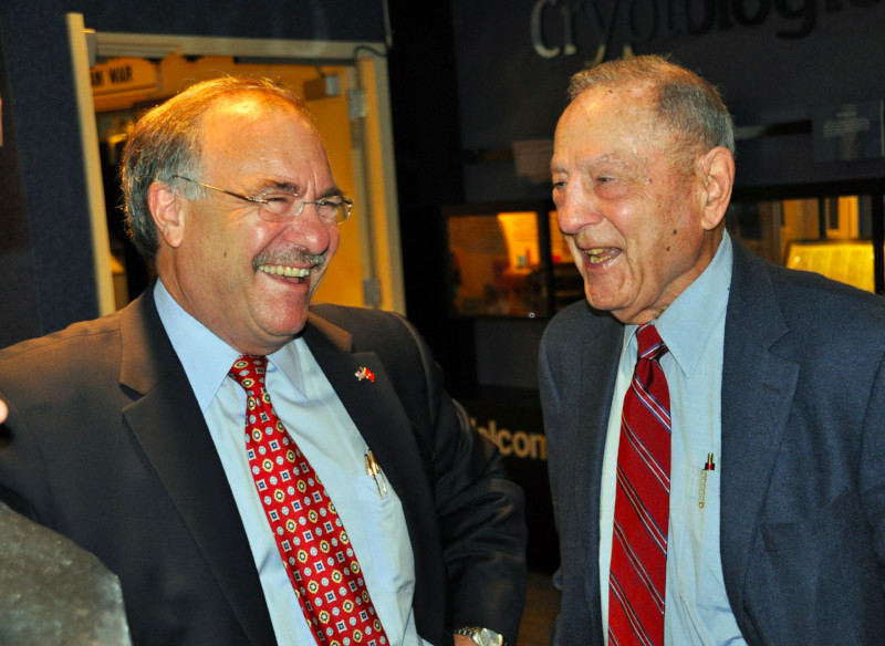 Dick Schaeffer with Gene Becker