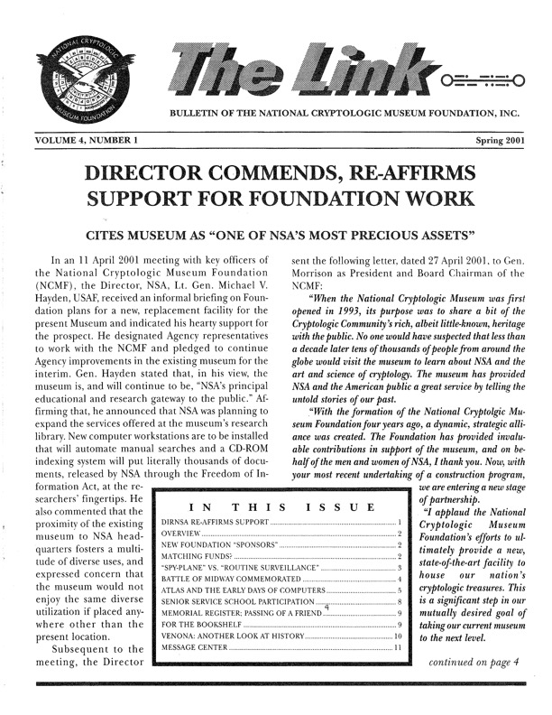 The Link – an early NCMF newsletter
