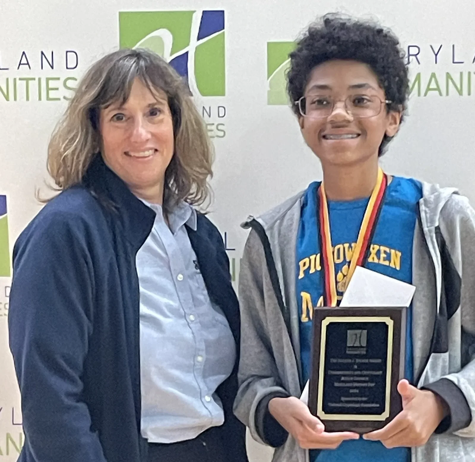 NCF Christine Harding with Jr Division Becker Award winner Marcellus White.png