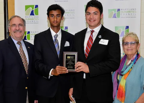 RichardSchaffer.SrinayanNuvvala.AlanGorny.JoyceLevition MD History Day 2015 ms.jpg