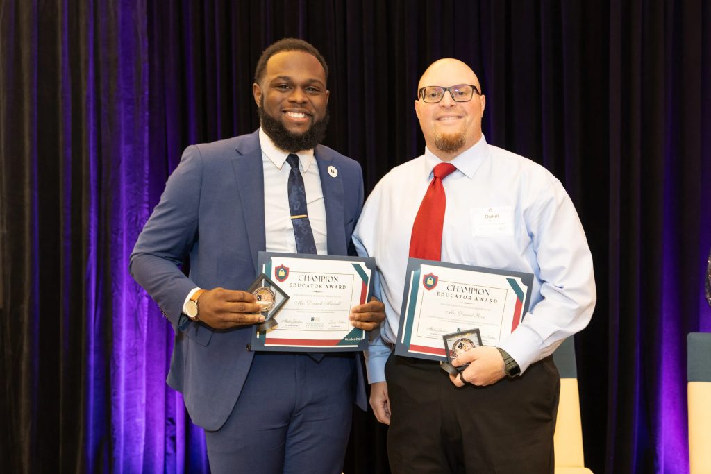 2024 Cocktails and Codebreakers - Educators honored for their NCF Ambassador Program participation - Mr. Derrick Harrell and Mr. Daniel Rose.