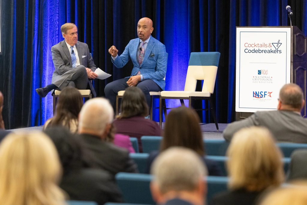 2024 Cocktails and Codebreakers - Fireside Chat with military veteran and motivational speaker Mr. Montel Williams - moderated by journalist Steve Scully.