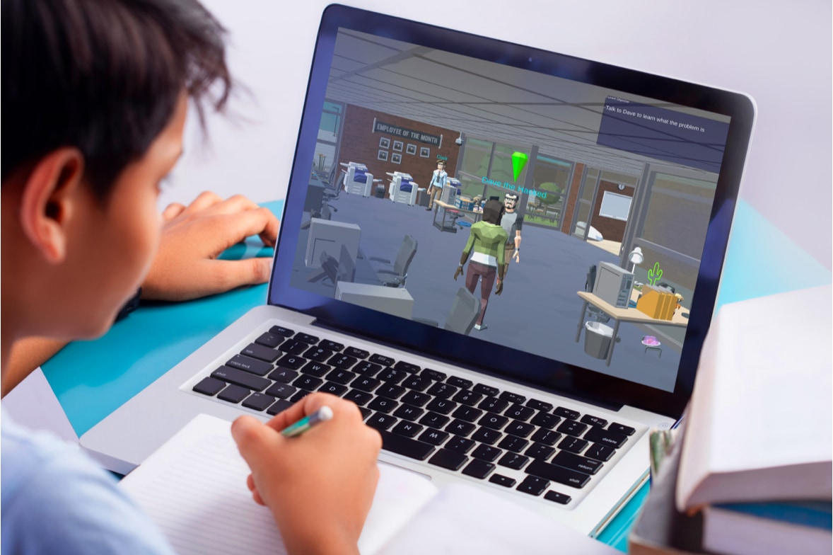 immersive story driven educational cyber security free digital computer game