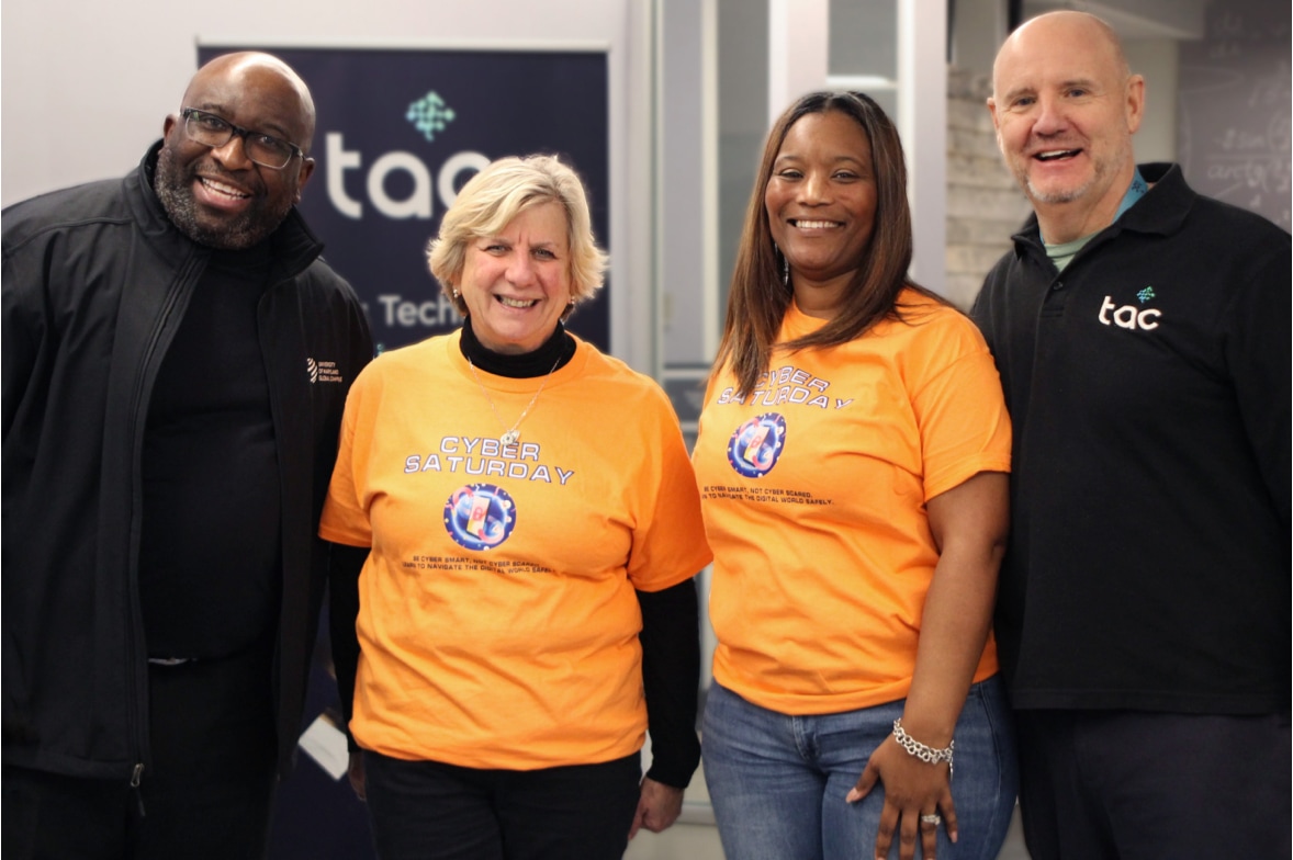 ncf leaders and sponsors at cyber saturday event