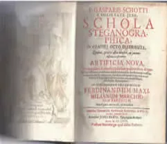Gaspar Schott Schola’s “Steganographica,” 1680 edition (first published in 1665)