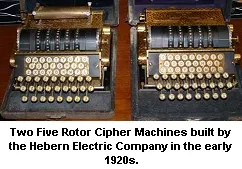 5-Rotor Hebern Cipher Machines from the 1920’s